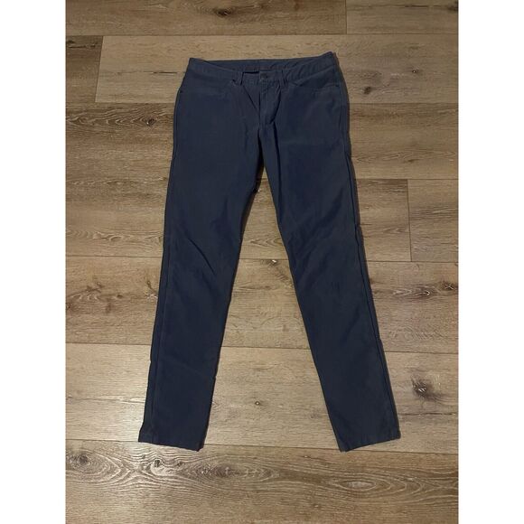 Lululemon ABC Utilitech Slim Fit Pants 32x32 Mens Blue Stretch Chino M5ABOS - Picture 1 of 3